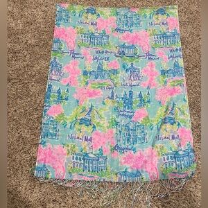 LILLY PULITZER Washington DC Silk Cashmere blend scarf